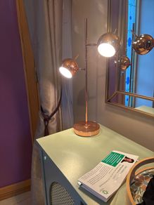 copper table lamp