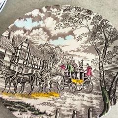 Myott Royal Mail Fine Staffordshire Ironstone Dinner Plate 10 inches, Made in England could used as wall hanging plate.