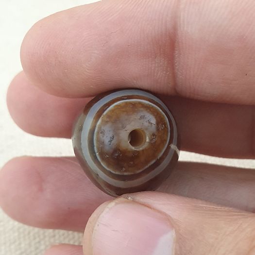 Vintage Suliemani Eyes Beautiful Agate Stone Bead Amulet Pendant