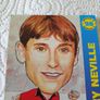 Gary Phil Neville Manchester United Football Trading Card 1998 to 1999 Image 2