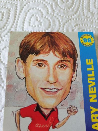 Gary Phil Neville Manchester United Football Trading Card 1998 to 1999