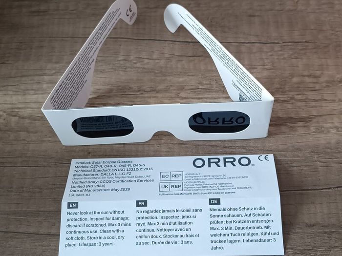 Solar Eclipse Glasses