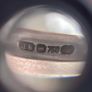18k White Gold Band Ring with Diamonds Image 8