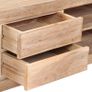 TV Cabinet Solid Acacia Wood 120x30x40 cm Light Brown Image 5