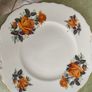 Vintage Orange Yellow Rose Pattern 1960s Crown Royal Cake Plate or hanging wall plate in Good Condition Image 2