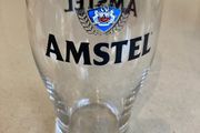 Amstel pint glass