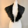Black Faux Fur Collar Image 2