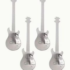 Stainless Steel Guitar Spoons, set of 4.