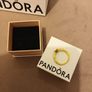 pandora ring gold 925 ring with gem detail Image 3