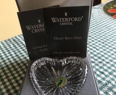 Vintage Waterford Crystal Heart Ring Dish