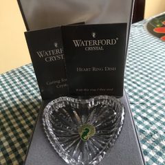 Vintage Waterford Crystal Heart Ring Dish