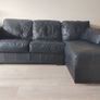FREE 3-Seater L-Shaped Black Sofa Image 3