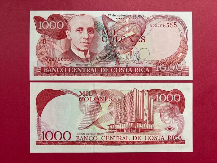 Costa Rica. 1000  Colones. 2004. Pick 264e  ( Uncirculated )
