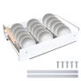 Brand New Extendable Plate Organiser Drawer Telescopic with Drip Tray 42x26x12cm. Image 5