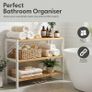 3 Tier Natural Bamboo Shoe Rack Easy Assembly & Strong Design Stand Shelf Organiser Ideal for Corridor,Bedroom,Bathroom,Hallway & Small Spaces Large Capacity Up to 9 Pairs of Shoes(55x70x25cm) Image 6