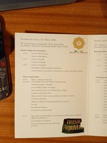 Programme for Easter Sunday 1916 anniversary ceremony at the gpo 2008