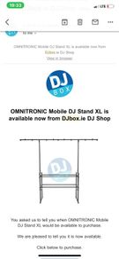 Omnitromic Dj stand and light stand never used just put it together and didn't like it so put it down and bagged and stored