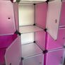 Pink & White 9 Cube Storage Organizer Image 2