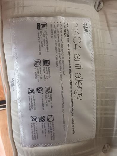 M & S high quality anti Allergy  mattress