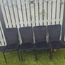 black velvet dining chairs x 4 Image 4