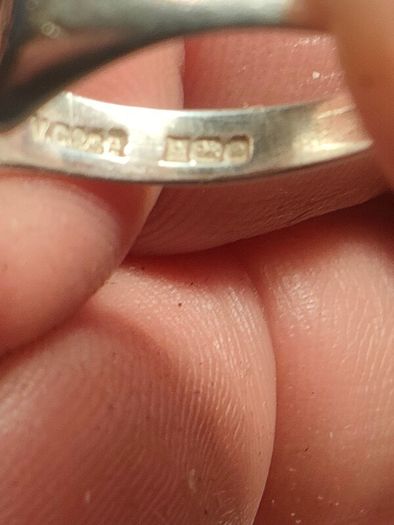1978 Double Heart Sterling Silver Ring