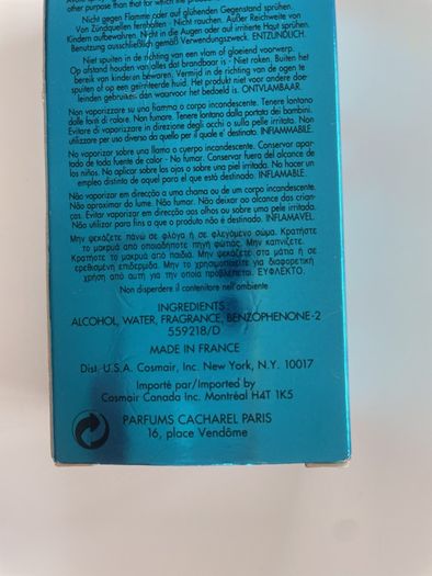 Vintage Collectable Lou Lou Blue by Cacharel