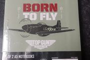 Two pack of top gun hard back A5 copies