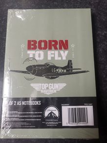 Two pack of top gun hard back A5 copies