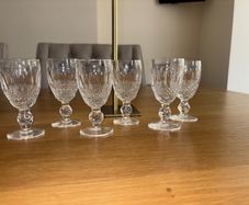 Waterford Crystal Set of 6 Vintage Colleen Cut Glasses