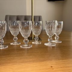 Waterford Crystal Set of 6 Vintage Colleen Cut Glasses