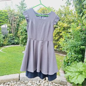 Grey Lined Dress - Size 10