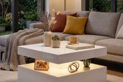 LED Coffee Table High Gloss 7 Color RGB and Remote
