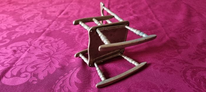 Solid Brass Decorative Rocking Chair Ornament