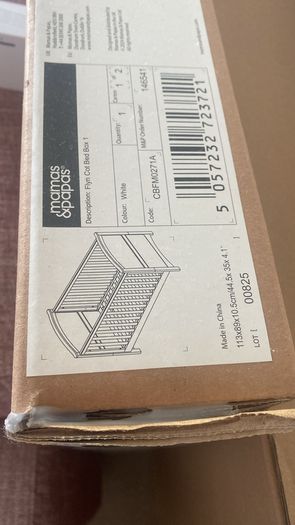 New unopened Mama and Papa Flyn Cot