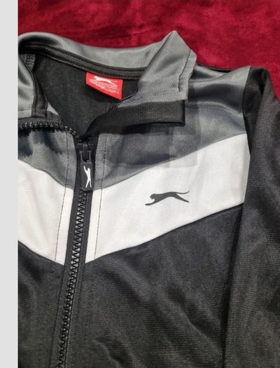 Slazenger Black Zip Tracksuit Top