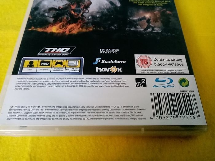 Darksiders PlayStation 3 Ps3 Games Original