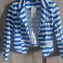 stripe crop padded blazer size xxs xs s m Image 5