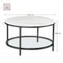 Coffee Table Modern white marble-look table top round FREE DELIVERY Image 2