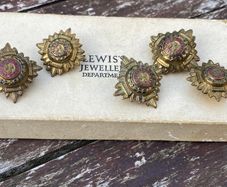 4 WWII British Officers Rank/PIPS Barges