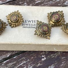4 WWII British Officers Rank/PIPS Barges