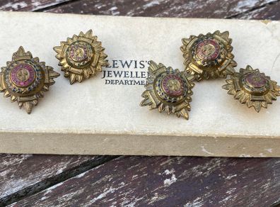 4 WWII British Officers Rank/PIPS Barges