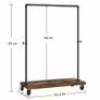 New Heavy Duty Clothes Rack Garment (Brown) FREE P&P Image 5