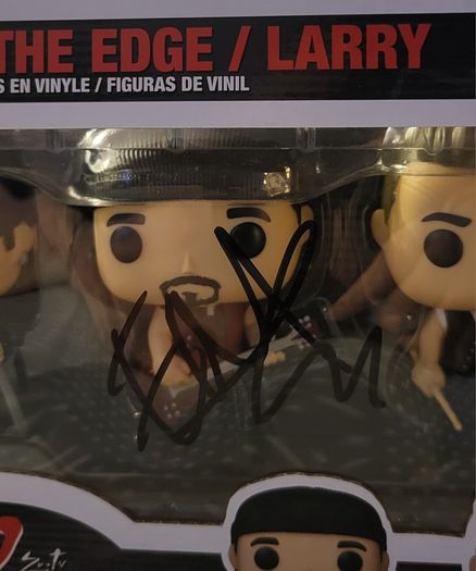 U2 signed Funko pop box set