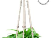 Hanging Planters Baskets, Cotton Rope Macrame Plant Hanger with Hanging Hooks, Wall Hanging Flower Pot Holder for Patio Deck Ceiling Plant Holder - 89CM