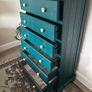 Solid Pine Chest of Drawers, Emerald Green Image 6