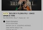 Katie Taylor V Flora Pili - Once Upon A Time Sec Blockh, Row T, Seats 62 - 63