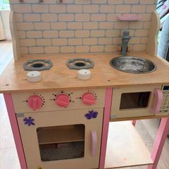 Kids toy kitchen unit