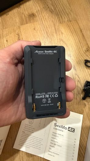 Accsoon - SeeMo Pro 4K for iOS - MFI Certified Video Capture Adapter HDMI to USB-C/Lightning
