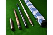 Handmade Snooker Cue 3/4 Zebra Wood Inlayed Ash Snooker/pool Cue Complete 4 Piece Set - Free Delivery / Collect