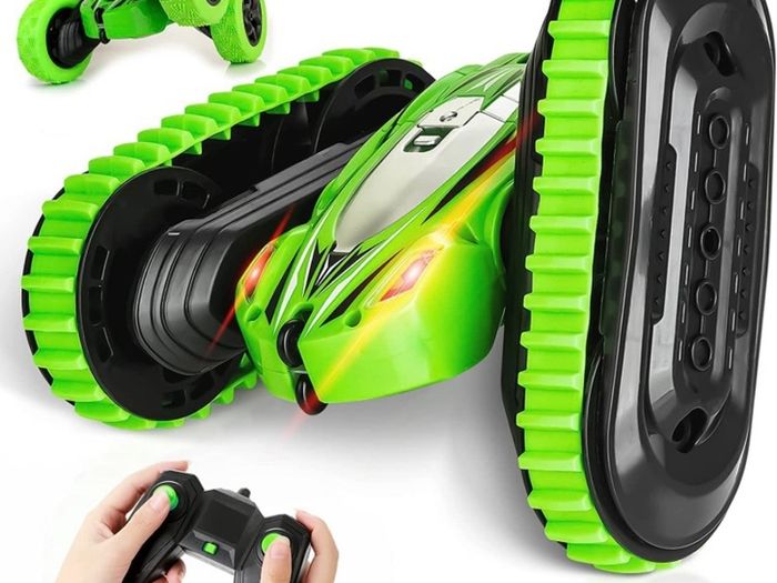 KIDWILL 2 in 1 Remote Control Car, Crawler & 4WD, 2.4GHz R/C Car, High Speed Drift Off-Road Stunt Car with Cool Headlights, 2-Sided 360 Degree Rotating MULTIPLE COLOURS AVAILABLE (FREE POSTAGE)